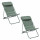 Lot de 2 chiliennes de jardin pliante MIRAEL - Laurier