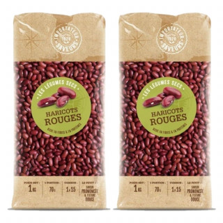 Lot 2x Haricot rouge - Paquet 1kg