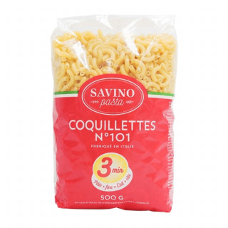 Lot 2x Pâtes Coquillettes n°101 cuisson express - Paquet 500g