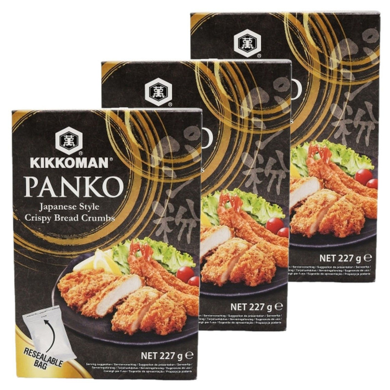 Lot 3x Chapelure panko japonaise - Paquet 227g