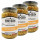 Lot 3x Moutarde à l'ancienne - Bocal 350g