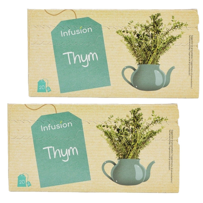 Lot 2x Infusion thym - Boîte 30g