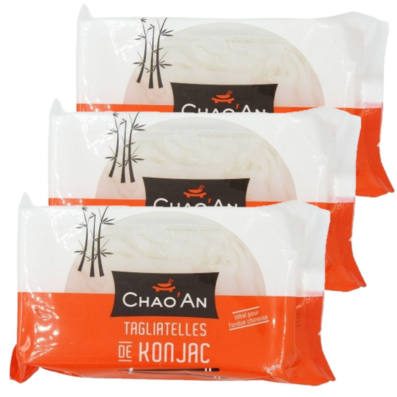 Lot 3x Tagliatelles de konjac - Paquet 375g