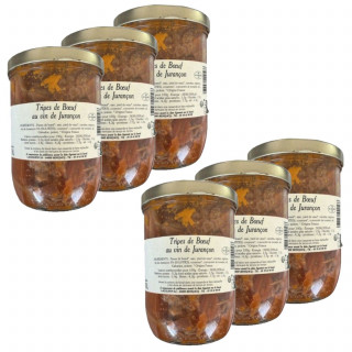 Lot 6x Tripes au vin de Jurançon - Bocal 750g