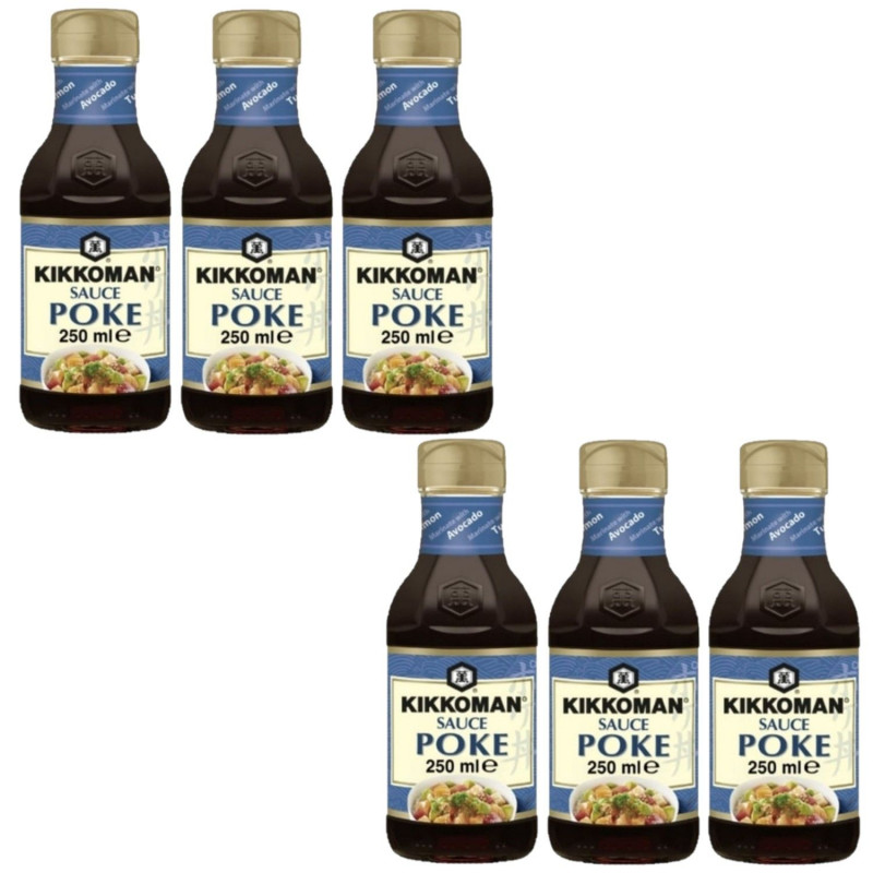 Lot 6x Sauce poke - Bouteille 250ml