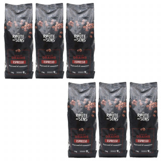 Lot 6x Café en grains expresso - Paquet 1kg