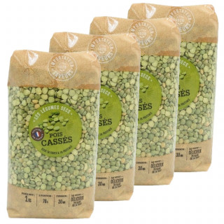 Lot 4x Pois cassés - Paquet 1kg