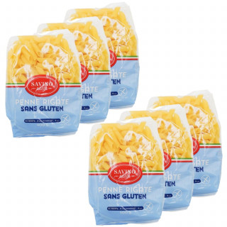 Lot 6x Pâtes Penne rigate - Sans gluten - Paquet 400g