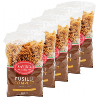Lot 5x Pâtes Fusilli n°36 au blé complet - Paquet 500g