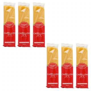 Lot 6x Pâtes Capellini n°3 - Paquet 500g