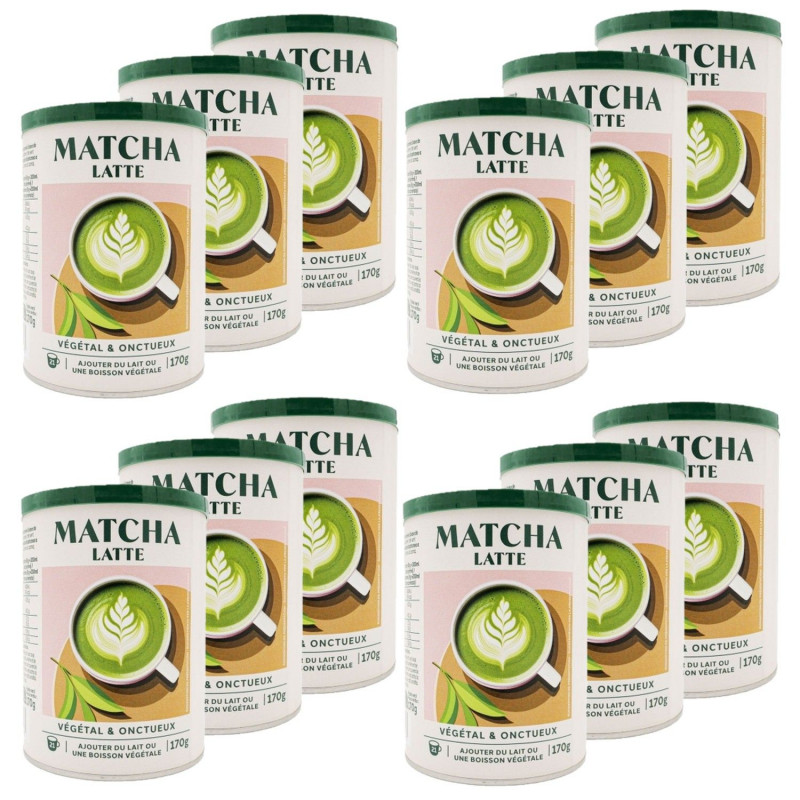 Lot 12x Matcha latte - Boîte 170g