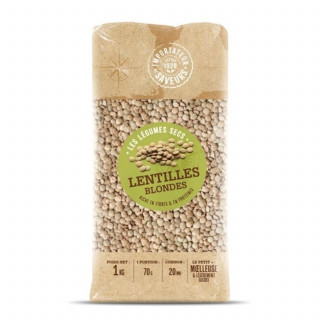 Lot 8x Lentilles blondes - Paquet 1kg