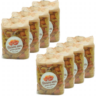 Lot 8x Raisins secs Golden Jumbo - Paquet 500g