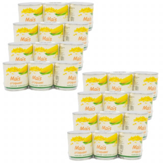 Lot 8x Maïs croquant - 3 x 150 g - Boîte 450g
