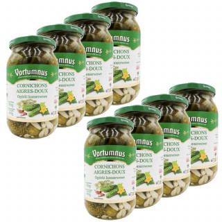 Lot 8x Cornichons aigres-doux - Bocal 870g