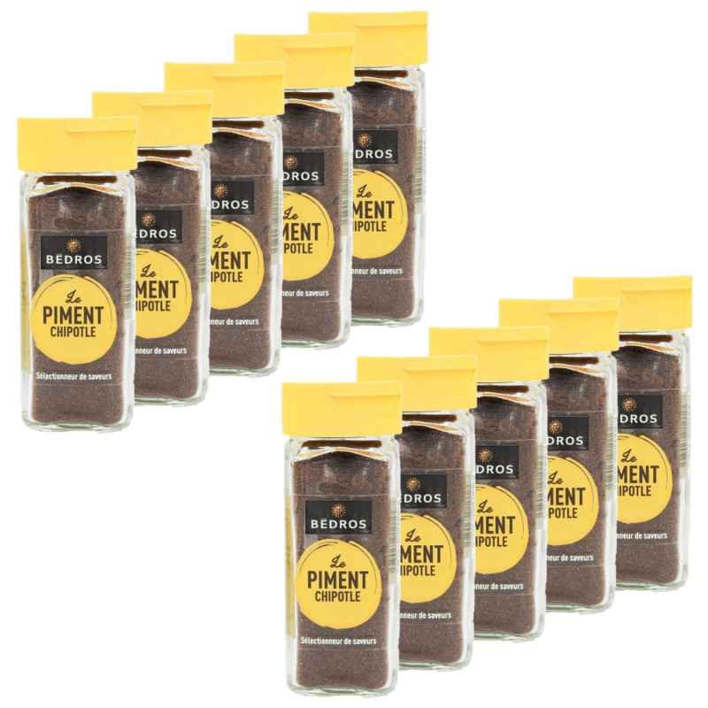 Lot 10x Piment chipotle - Flacon 45g