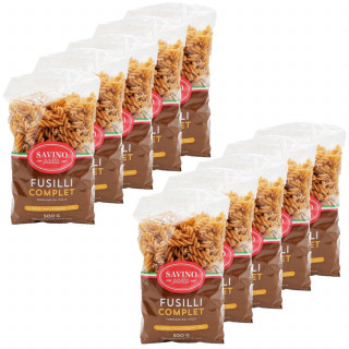 Lot 10x Pâtes Fusilli n°36 au blé complet - Paquet 500g