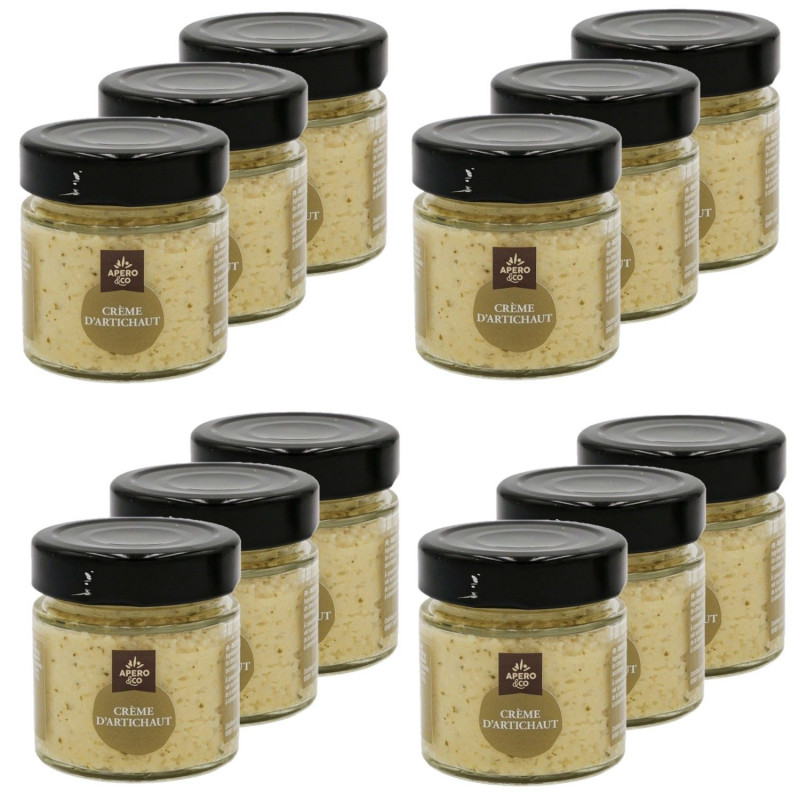 Lot 12x Crème d'artichaut - Bocal 115g