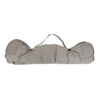 Lot de 2 fauteuils de camping pliants matelassés - Gris foncé
