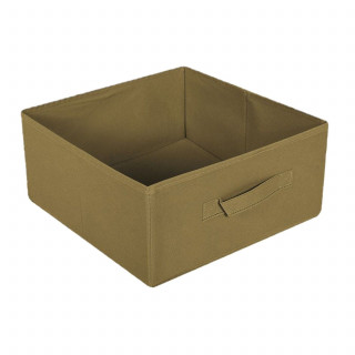 Boîte de rangement pliable en tissu avec poignée - 30 x 30 x 15 cm - Olive