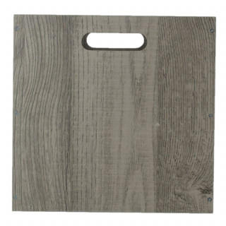 Boîte de rangement en MDF effet bois Mix n' modul - L. 31 x l. 31 cm - Couleur chêne gris