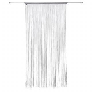 Lot 2x Rideau fils - 90 x 200 cm - Gris