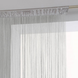 Lot 2x Rideau fils - 90 x 200 cm - Gris