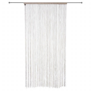 Lot de 2 rideaux fils - 90 x 200 cm - Couleur Lin