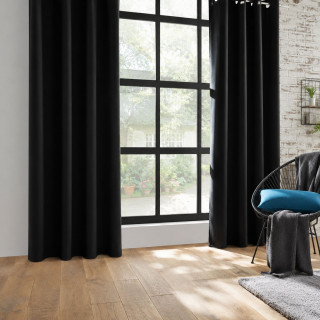 Rideau occultant Louisa - 140 x 260 cm - Noir