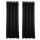 Lot de 2 Rideaux occultants Louisa - 140 x 260 cm - Noir