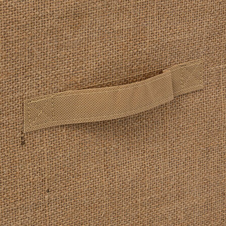Lot de 2 Boites de rangement pliable en jute - 31 x 31 - Marron