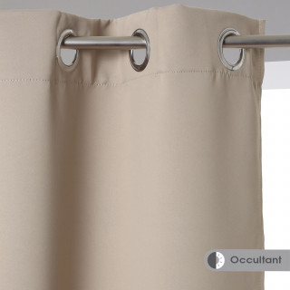 Rideau occultant Louisa - 140 x 260 cm - Couleur lin