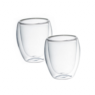 2 Tasses à café double paroi - Verre