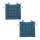Lot 2x Galette de chaise - Bleu Canard