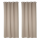 Lot de 2 Rideaux occultants Louisa - 140 x 260 cm - Marron clair