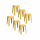 Lot de 6 tabourets empilables SPECTRA - Jaune