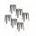 Lot de 6 tabourets empilables SPECTRA - Gris