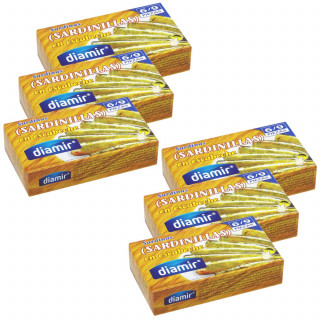 Lot 6x Sardines à l'escabèche - Conserve 90g