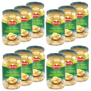 Lot 12x Gousses d'ail marinés - Bocal 370g