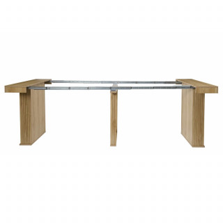 Console table extensible 2 à 10 places SAULK - Beige