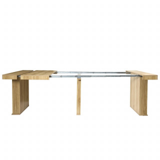 Console table extensible 2 à 10 places SAULK - Beige