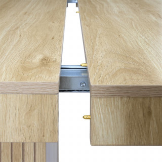 Console table extensible 2 à 10 places SAULK - Beige