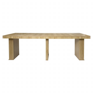 Console table extensible 2 à 10 places SAULK - Beige
