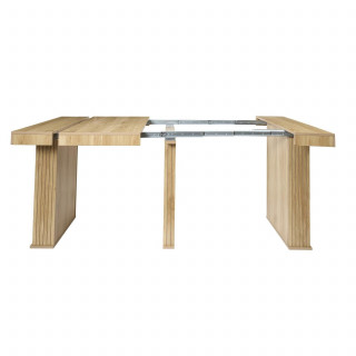 Console table extensible 2 à 10 places SAULK - Beige