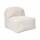 Fauteuil compressé en velours côtelé sans montage BERLIN - Beige