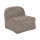 Fauteuil compressé en velours côtelé sans montage BERLIN - Taupe