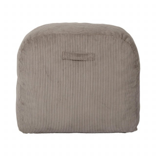 Fauteuil compressé en velours côtelé sans montage BERLIN - Taupe