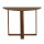 Table console 2-en-1 forme demi-lune décor Noyer - MARBELLE