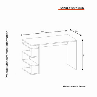 Bureau design blanc avec rangements latéraux - AARHURS