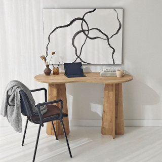 Bureau design organique effet Chêne naturel - BERLIN